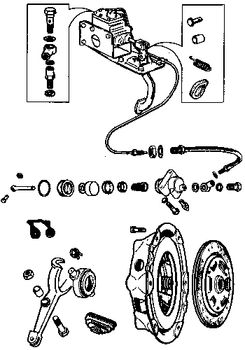 MGA clutch - explostion view