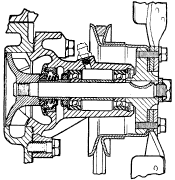 water pump cross section