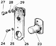 Dipper switch bracket for Twin Cam RHD