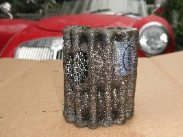 Failed felt oil filter element