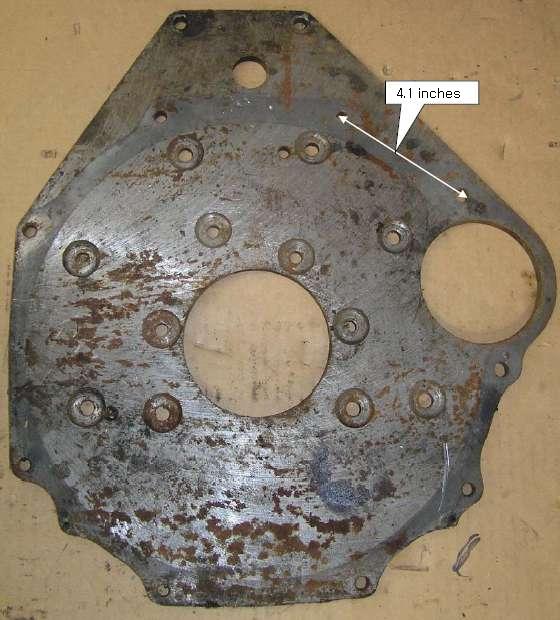 Engine rear plate, 1800 3-main