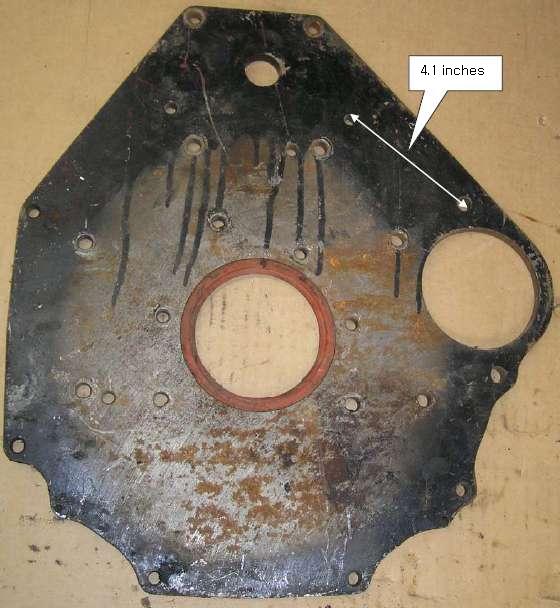 Engine rear plate, 1800 5-main 3-synchro