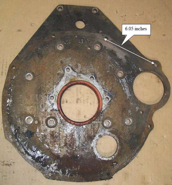 Engine rear plate, 1800 5-main 4-synchro