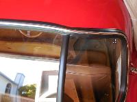 MGA Coupe rear window seal, faulty