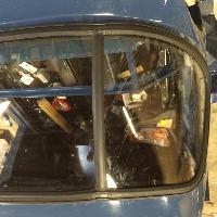 MGA Coupe rear window seal, faulty