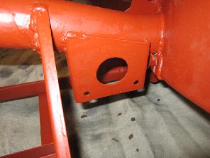 Fuel pump bracket, welded frame