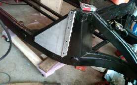 Frame side closure plate