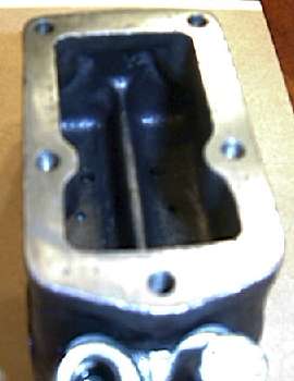 Master cylinder top surface sanded flat