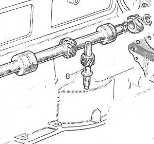 MGA Twin Cam oil pump drive gear)