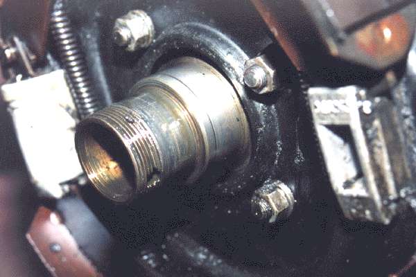 Worn seal surface on axel housing