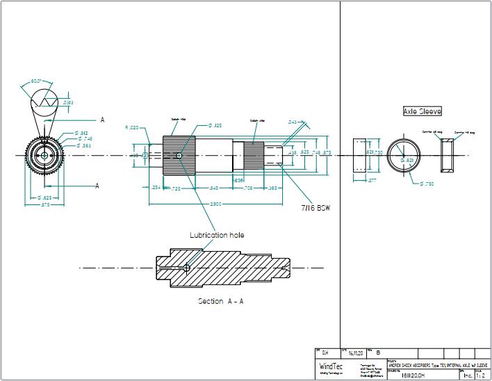 Andrex damper internal_axle