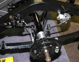 Andrex damper on rear of a MG TD