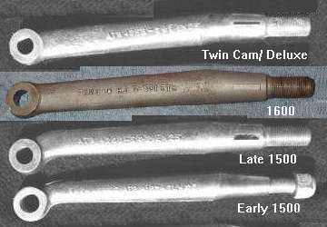 Four different steering arms