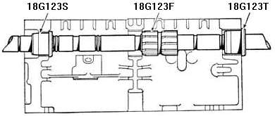 Camshaft liner reamer (basic tool), cutters, and pilots