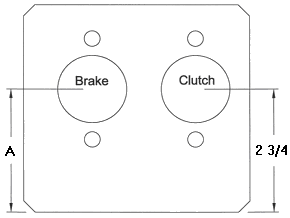 Twin Cam master cylinder mounting surface