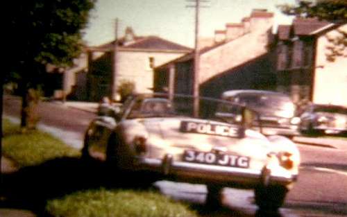 Police car in Cardiff